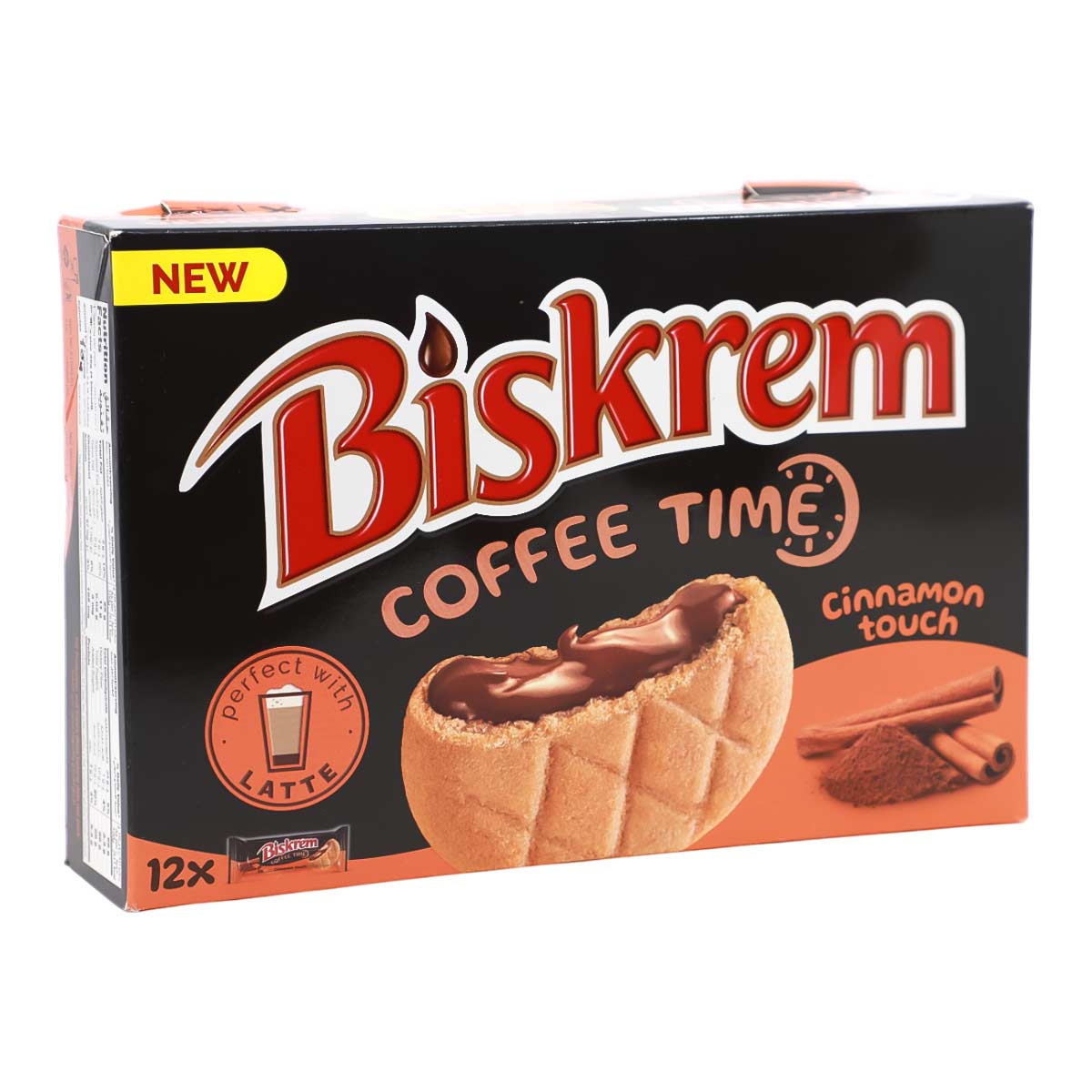 Biskrem Coffee Time Cinnamon Touch Cookies 12x36g