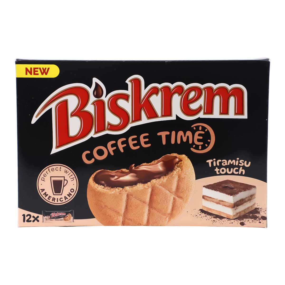 Biskrem Coffee Time Tiramisu Touch Cookies 12x36g