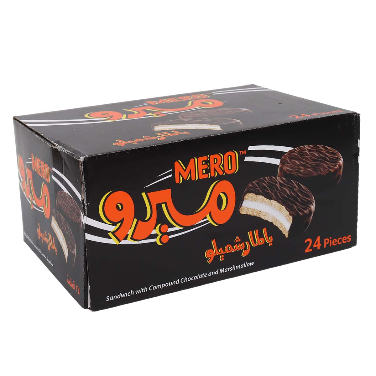 Mero Sandwich With Compound Chocolate & Marshmallow 24x23g