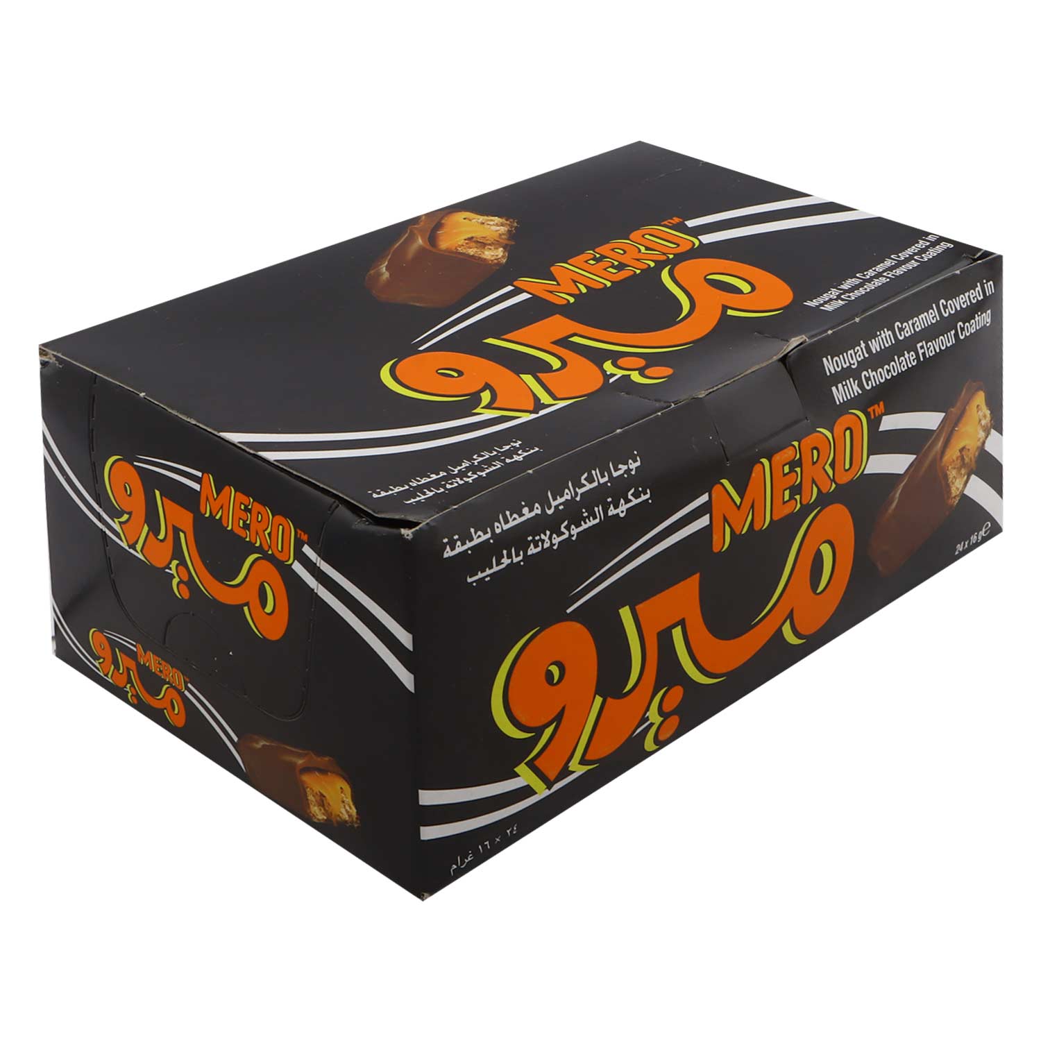 Mero Nougat with Caramel in Milk Chocolate Flavor Coating 24x16g