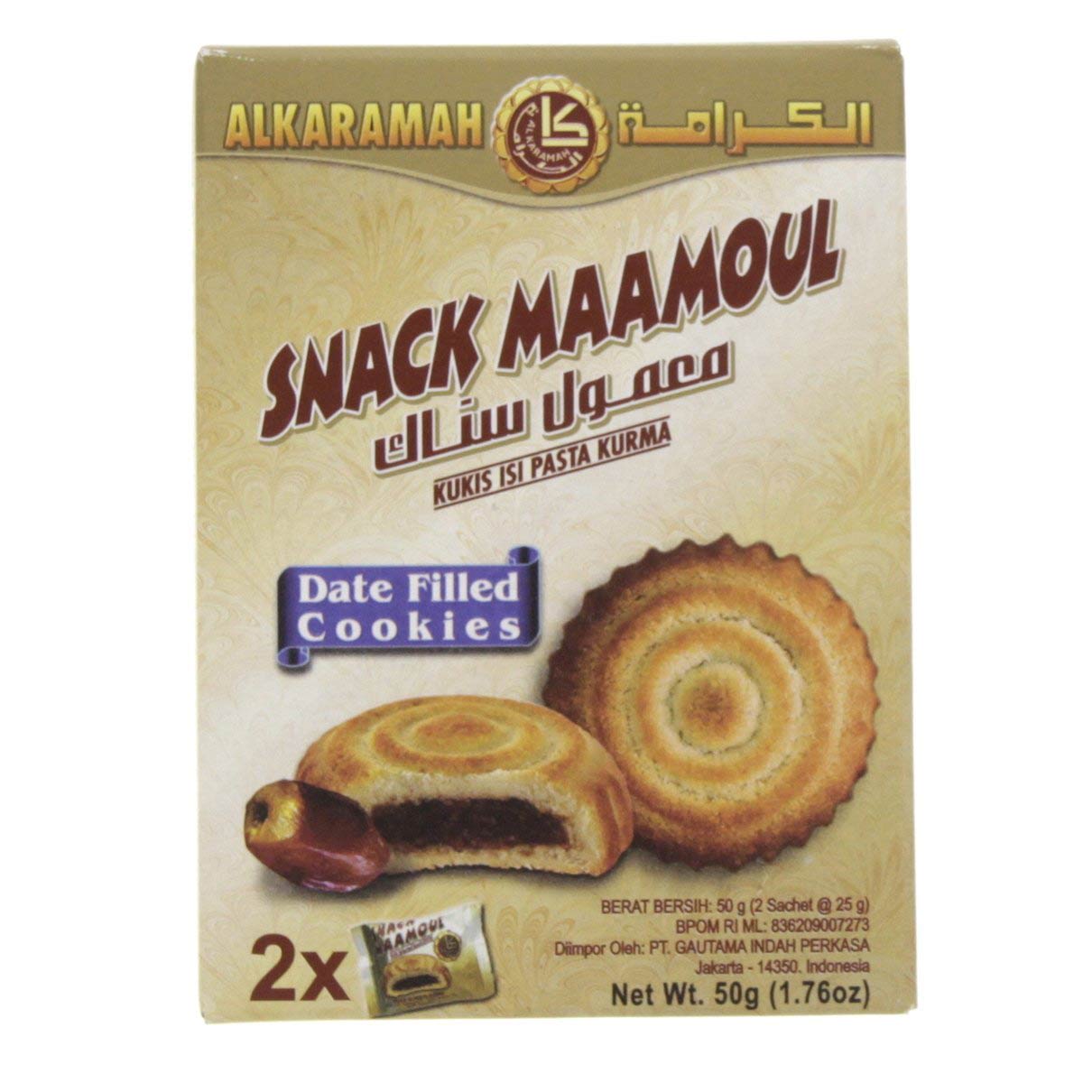 Al Karamah Snacks Maamoul Date Filled Cookies 50g