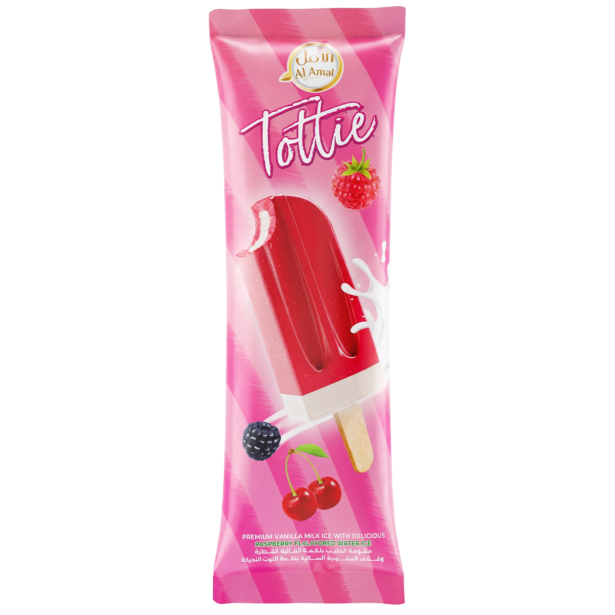 Al Amal Berry Flavored Ice-Cream Stick Popsicle 55ml
