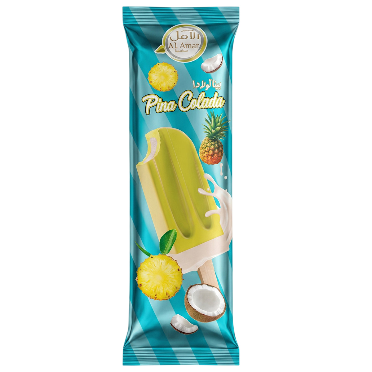 Al Amal Pina Colada Ice-Cream Stick Popsicle 55ml