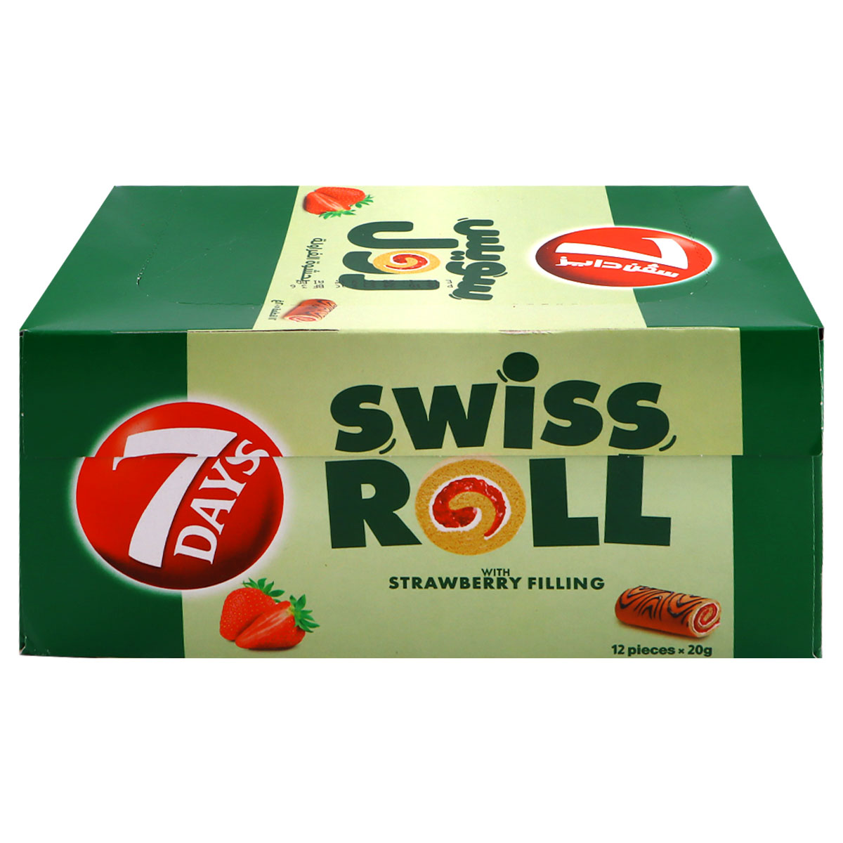 7Days Mini Swiss Rolls with Strawberry Filling 12 x 20g