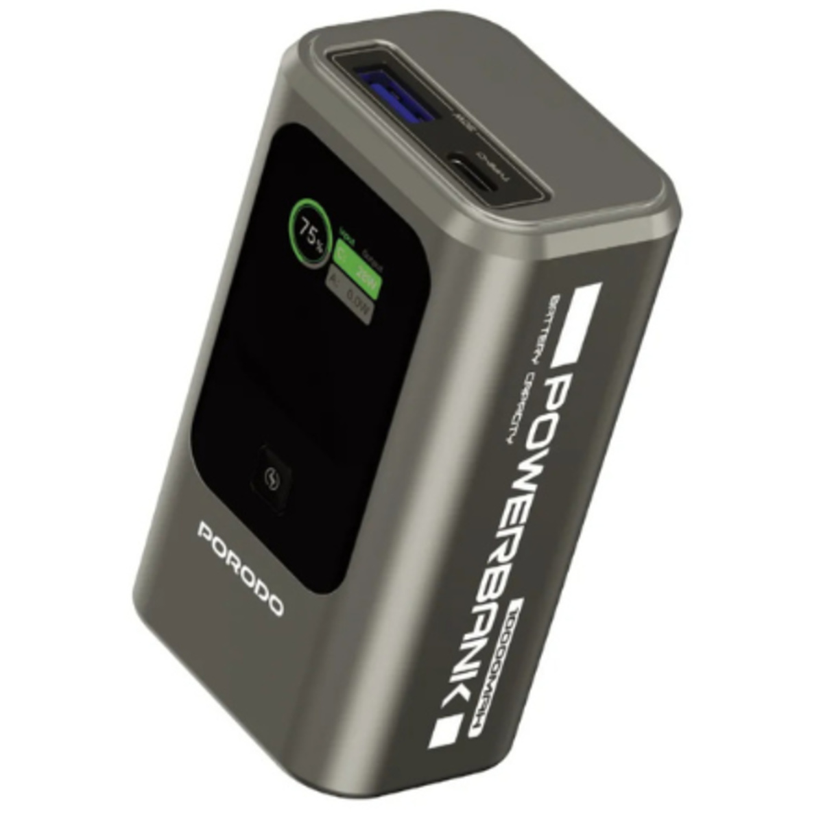 Porodo Mini Power Bank 10000mAh 35W Grey