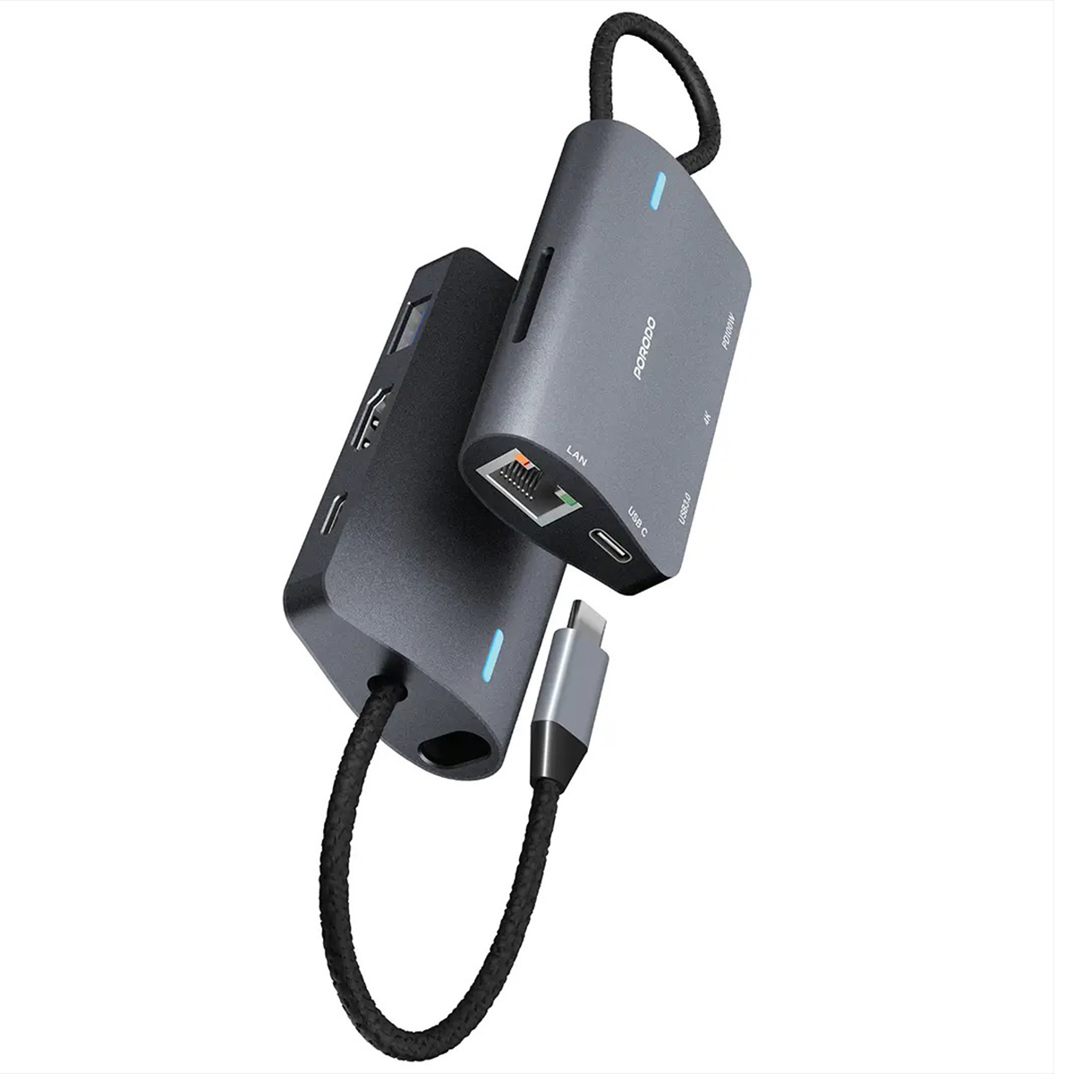 موزع USB متعدد المنافذ 7 في 1 من بورودو