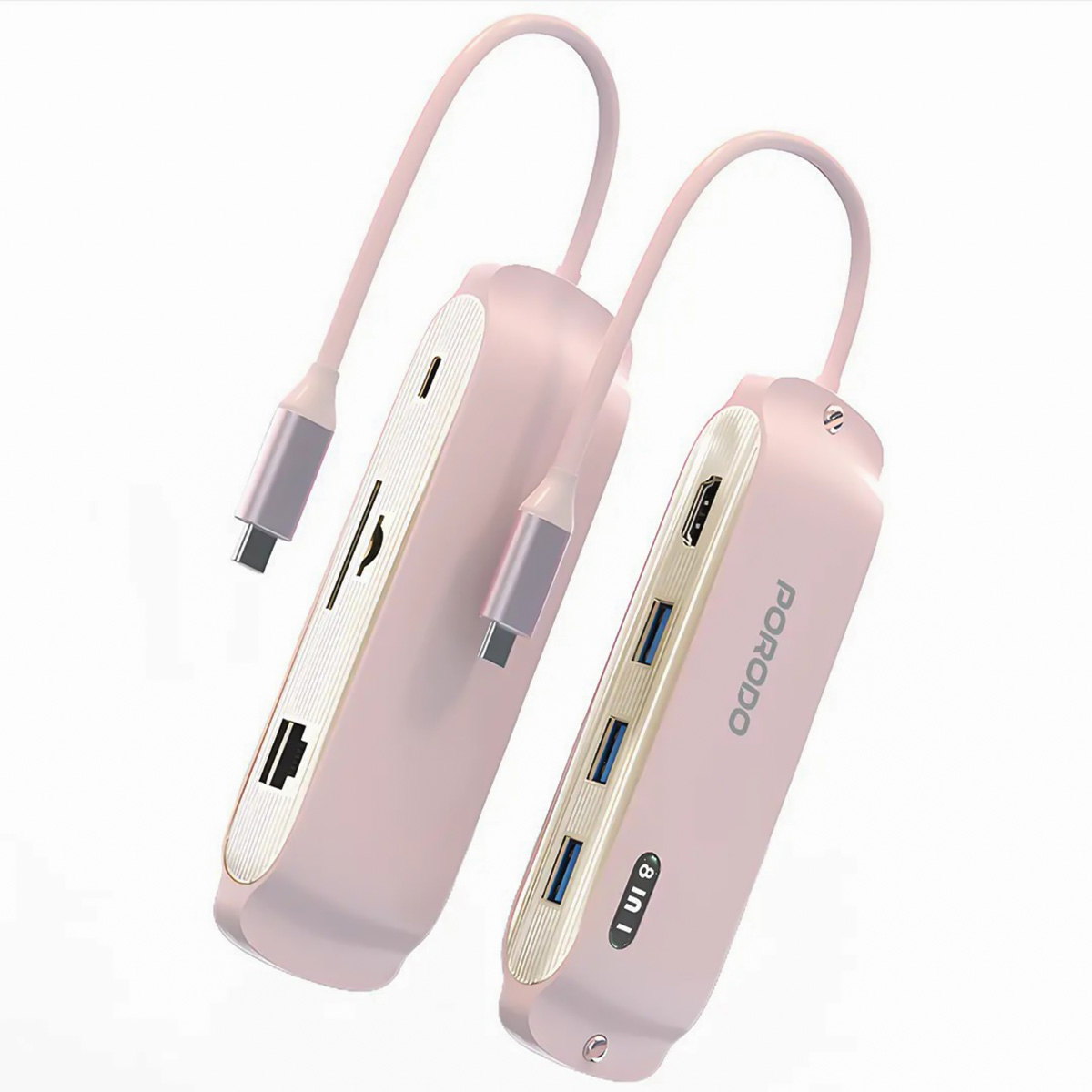موزع USB-C متعدد الأغراض 8 في 1 من بورودو | أجهزة الكمبيوتر | إكسسوارات تكنولوجيا المعلومات | الكابلات