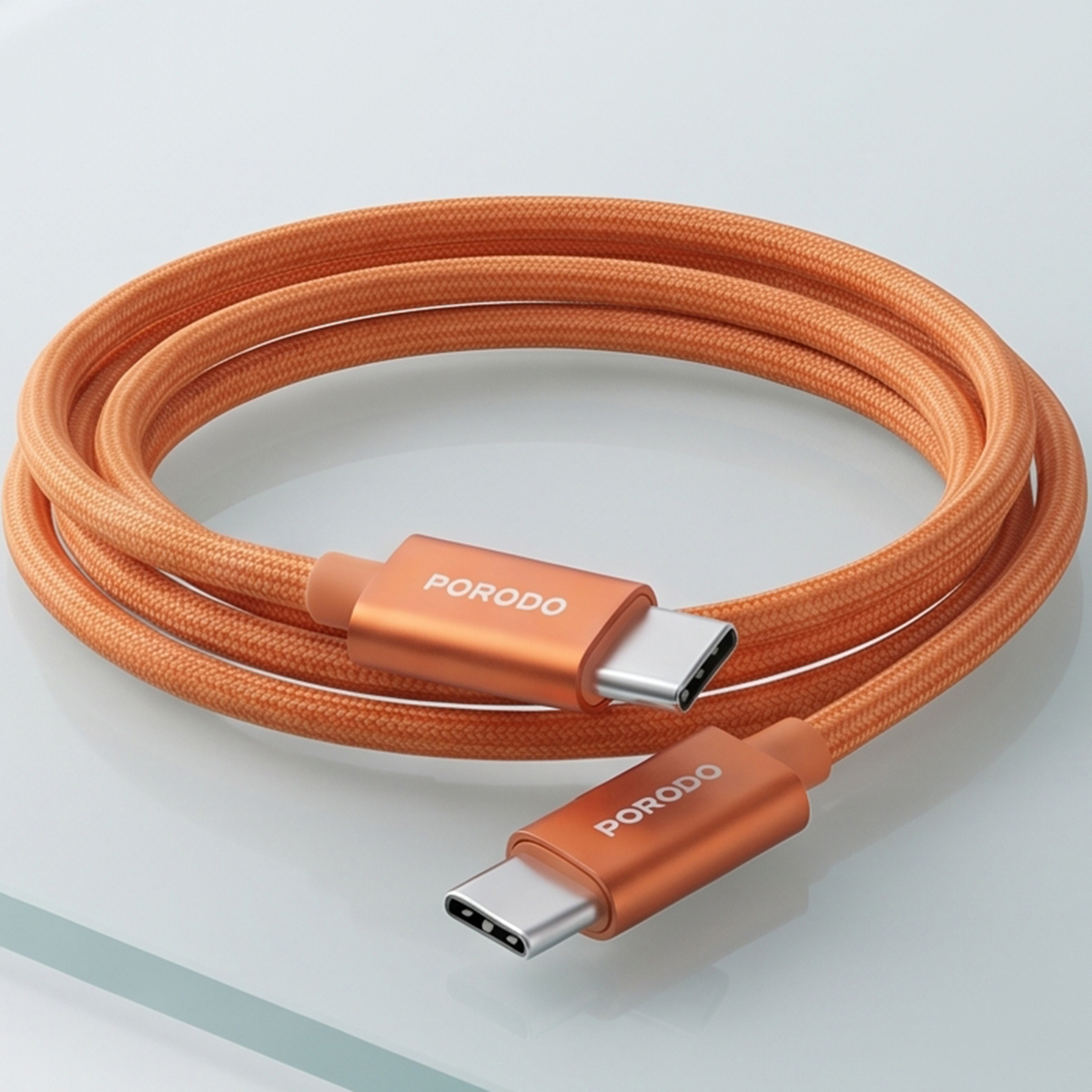 Porodo USB-C To USB-C with Braided Cable 1 Meter