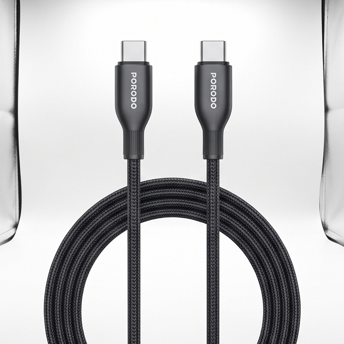 Porodo USB-C To USB-C with Braided Cable 1 Meter