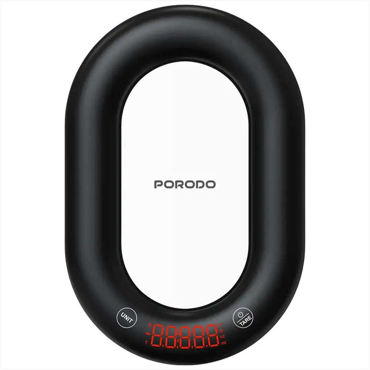 Porodo Smart Kitchen Digital Scale Glass Design PDLFSTCK838BK