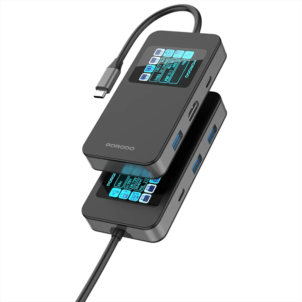 موزع USB متعدد المنافذ 6 في 1 من بورودو | أجهزة الكمبيوتر | إكسسوارات تكنولوجيا المعلومات | الكابلات