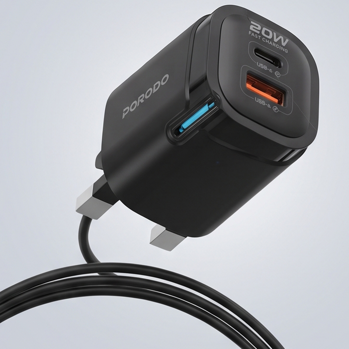 Porodo Charging Adapter Type C to USB 20W 1 Meter