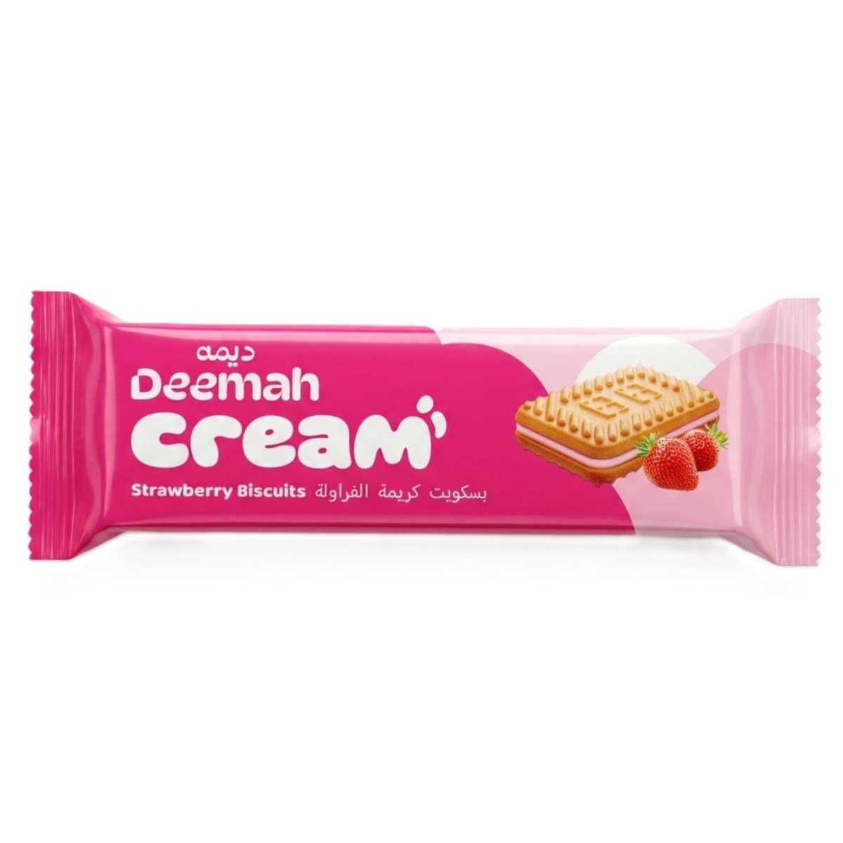 Deemah Cream Strawberry Biscuits 68g