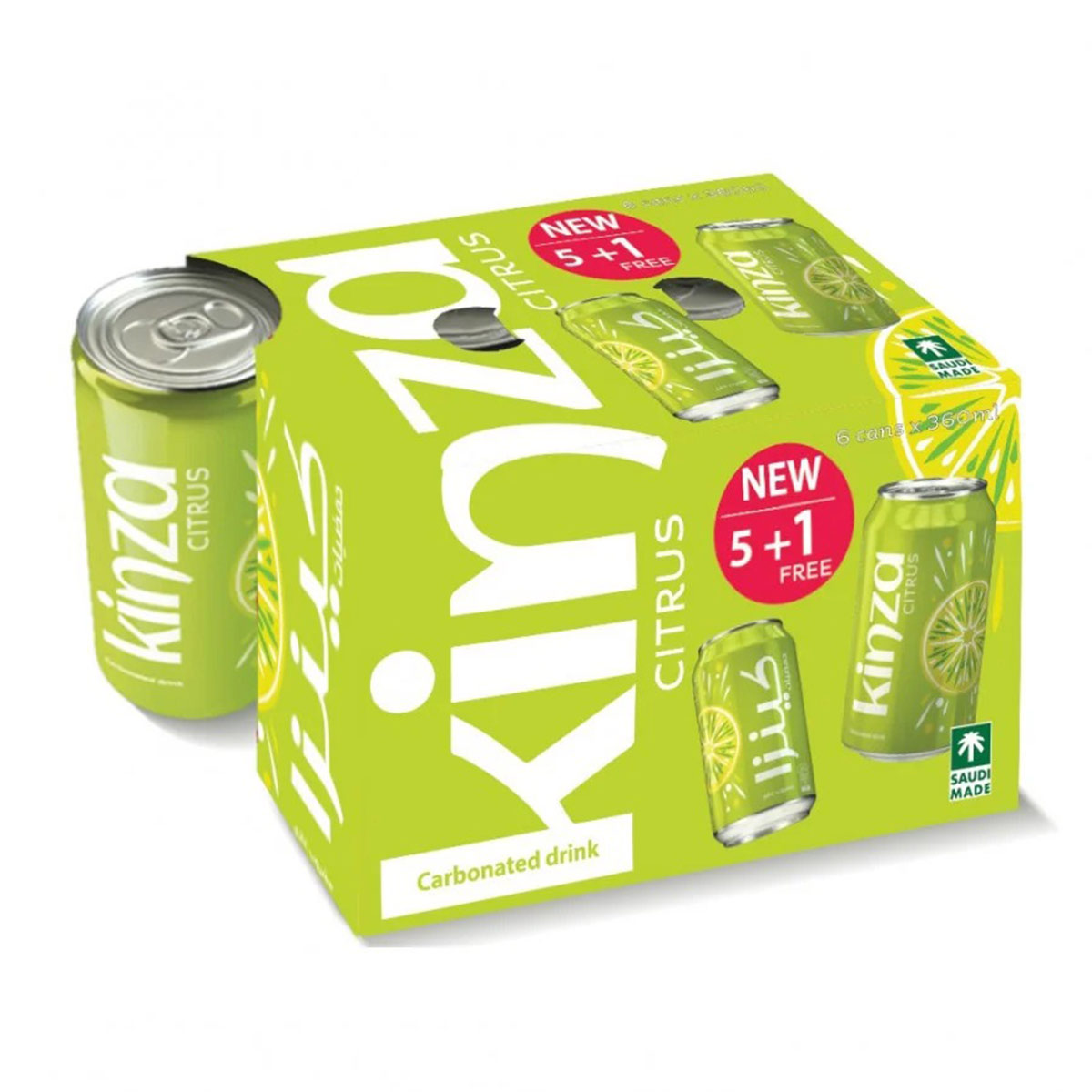 Kinza Citrus Carbonated Drink 6x360ml