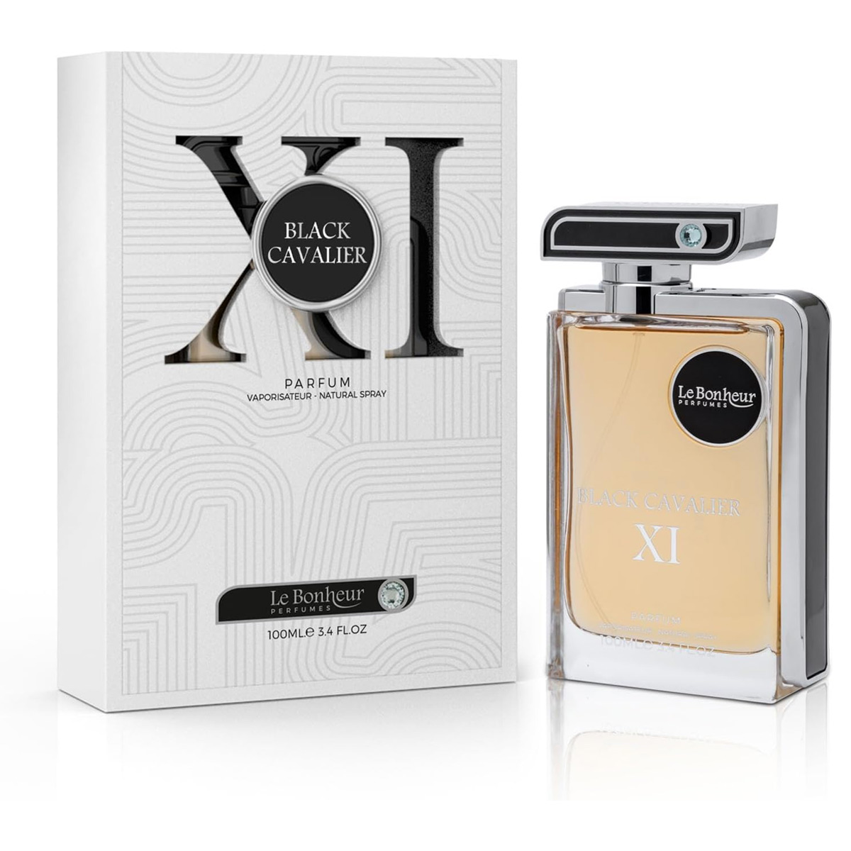 Le Bonheur Black Cavalier XI Parfum for Men 100ml