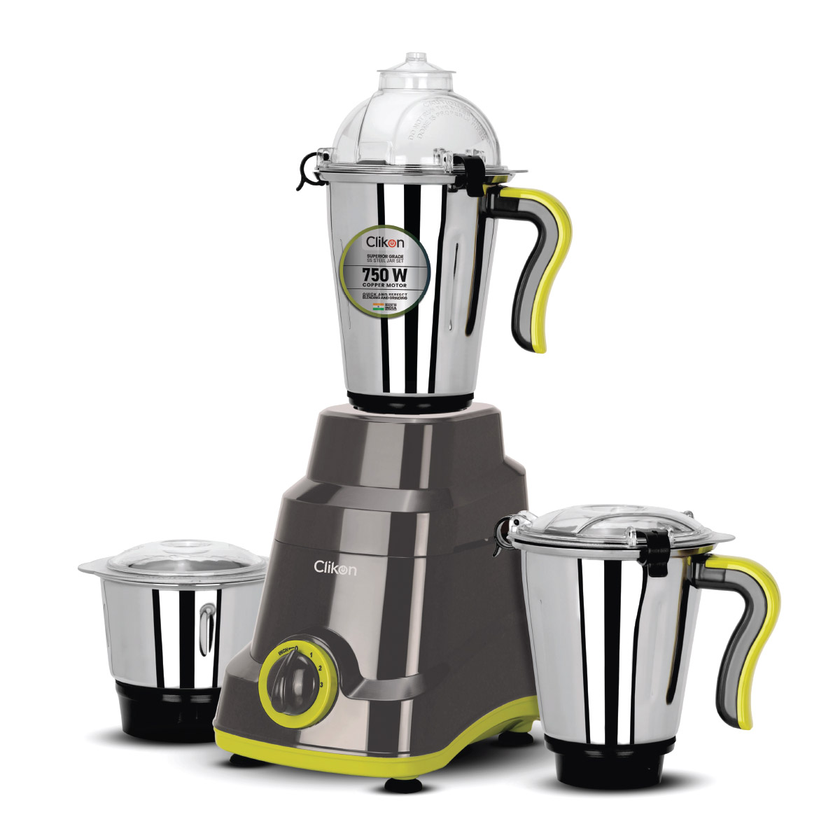 Clikon 3 In 1 Mixer Grinder 750W-CK2686