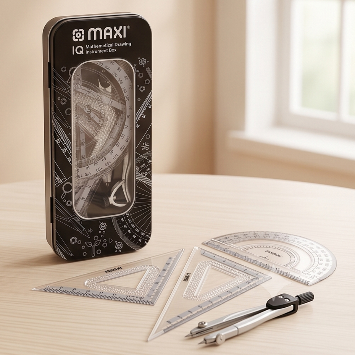 Maxi Geometry Box 10 Pieces Black