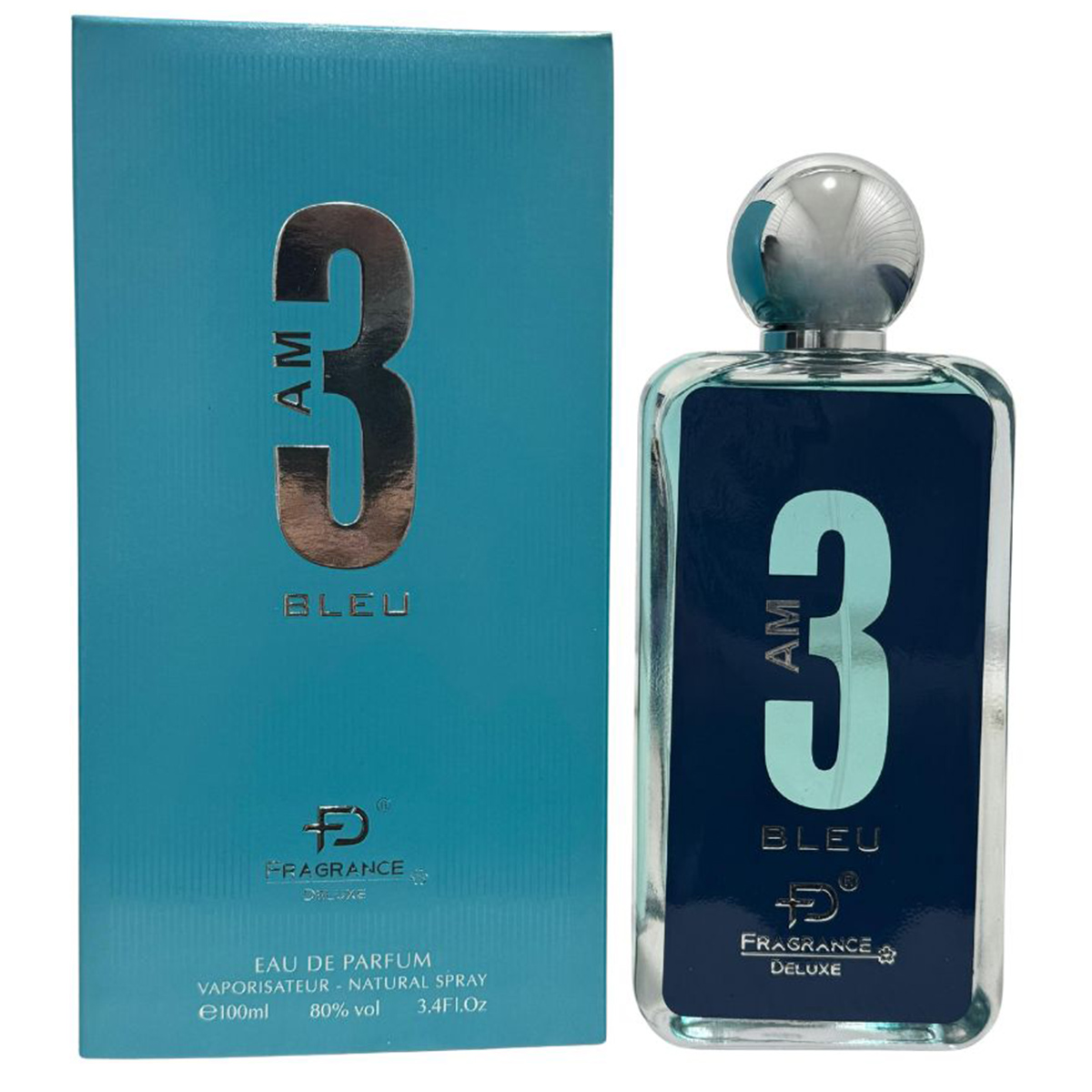 Fragrance Deluxe Eau De Parfum 3 Am Bleu 100ml