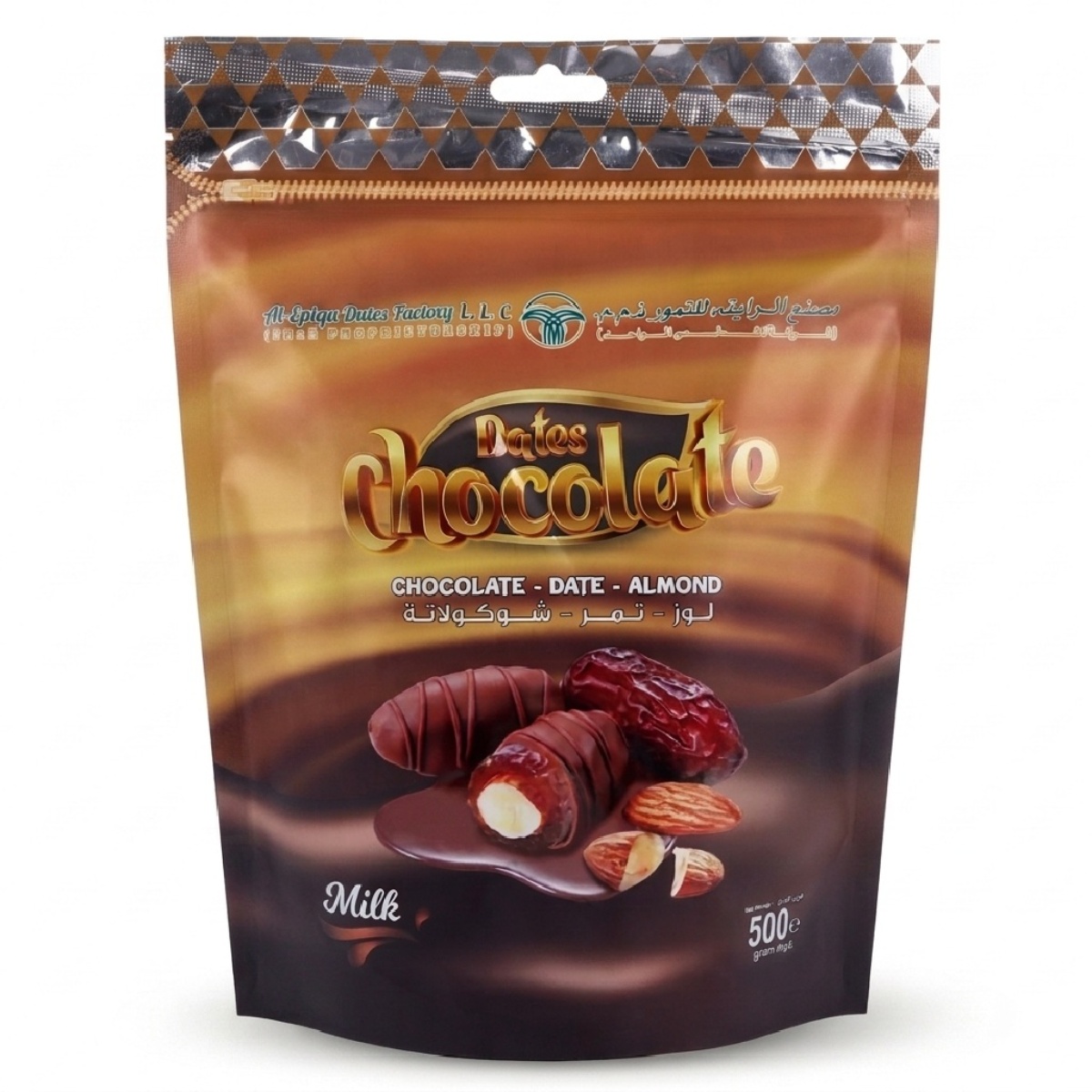 AL Raiqa Chocolate Coated Dates With Almond 500g