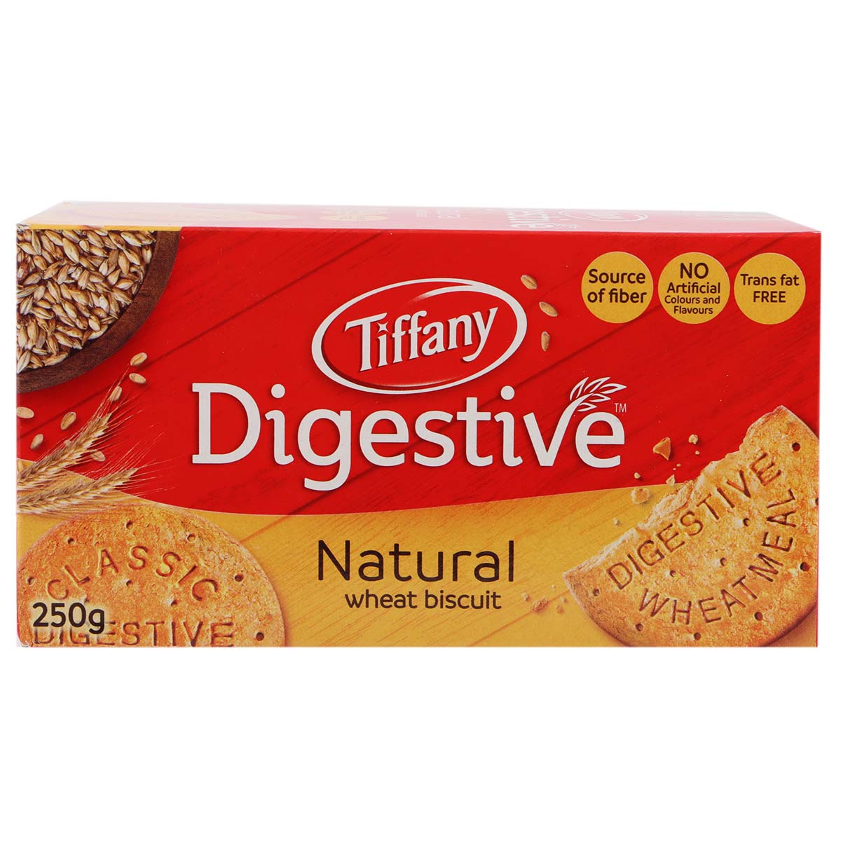 Tiffany Digestive Natural Wheat Biscuit 250g
