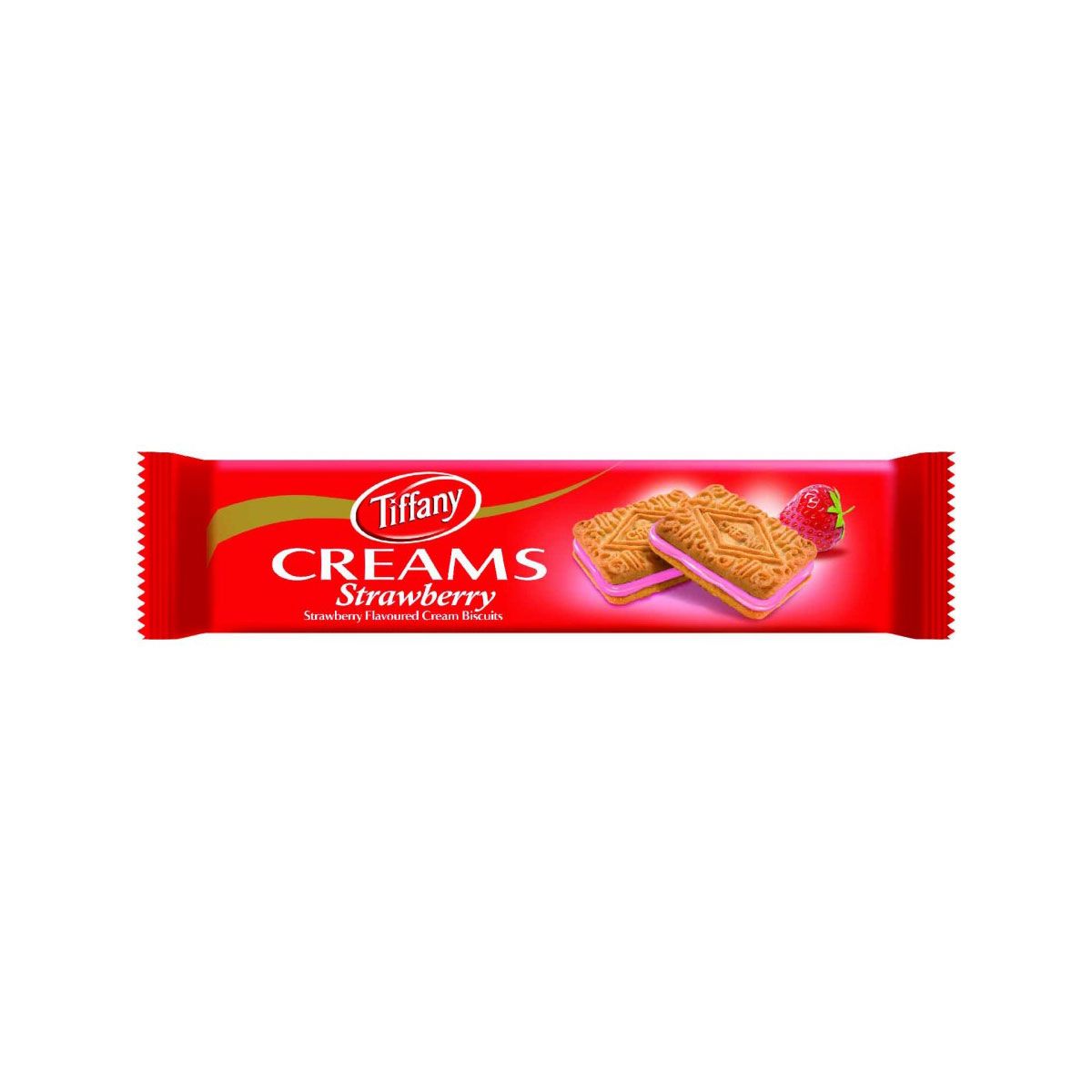 Tiffany Strawberry Flavoured Cream Biscuits 90g
