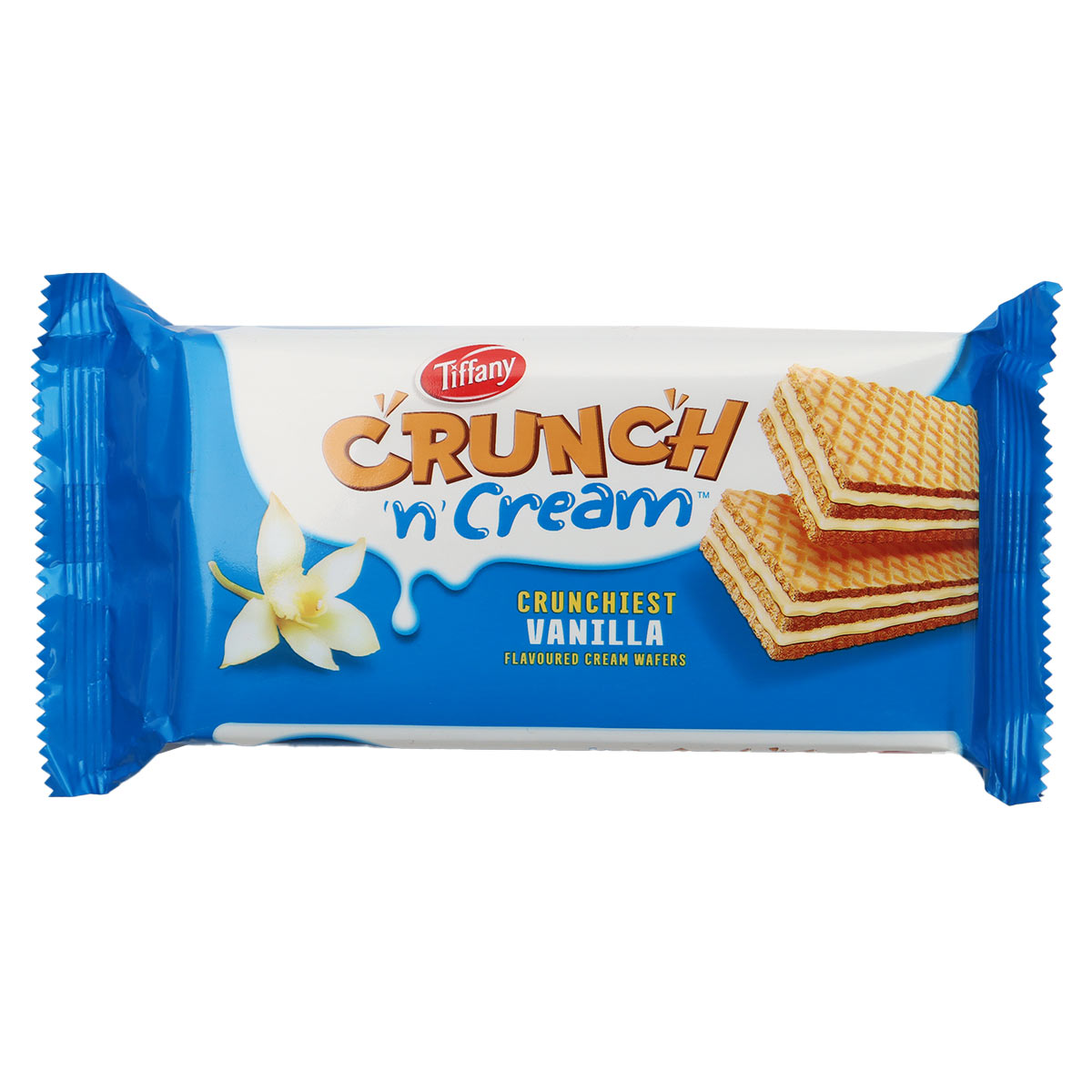 Tiffany Crunch & Cream Vanilla Flavoured Cream Wafer 76g