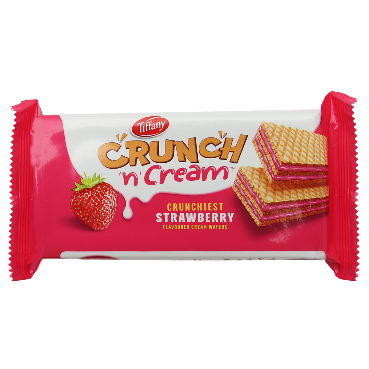 Tiffany Crunch & Cream Strawberry Flavoured Cream Wafer 76g