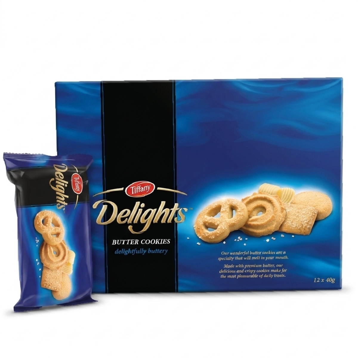 Tiffany Delights Butter Cookies 12x40g