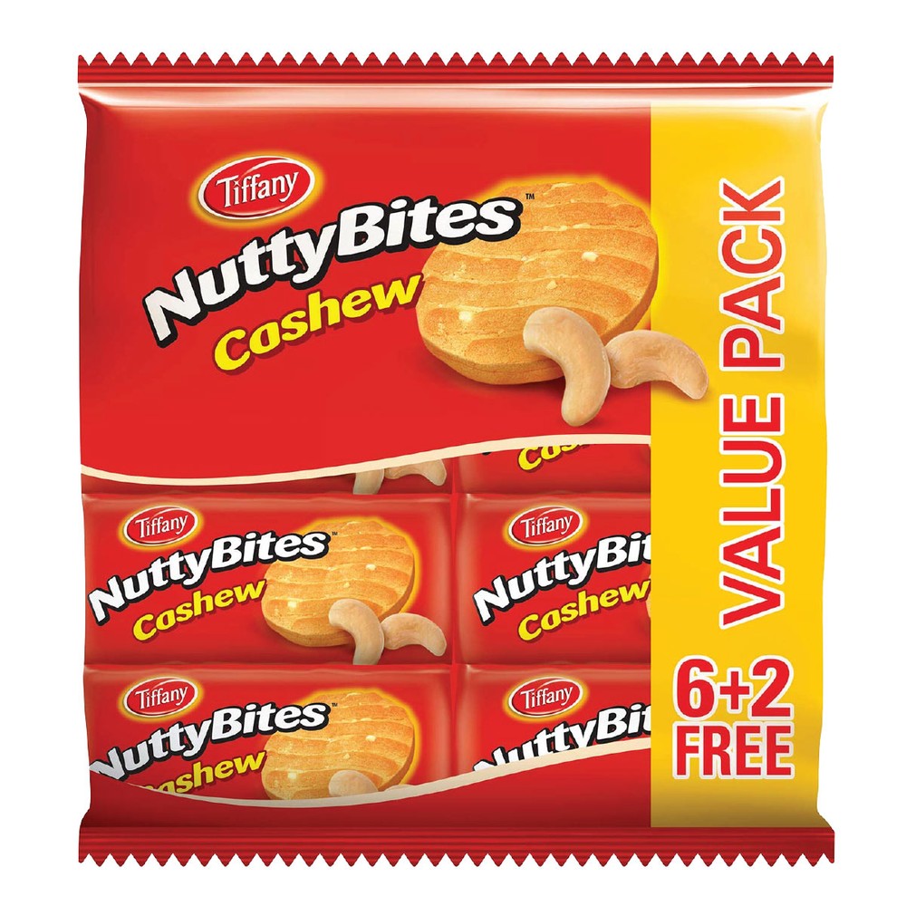 Tiffany Nutty Bits Cashew Biscuits 8x90g
