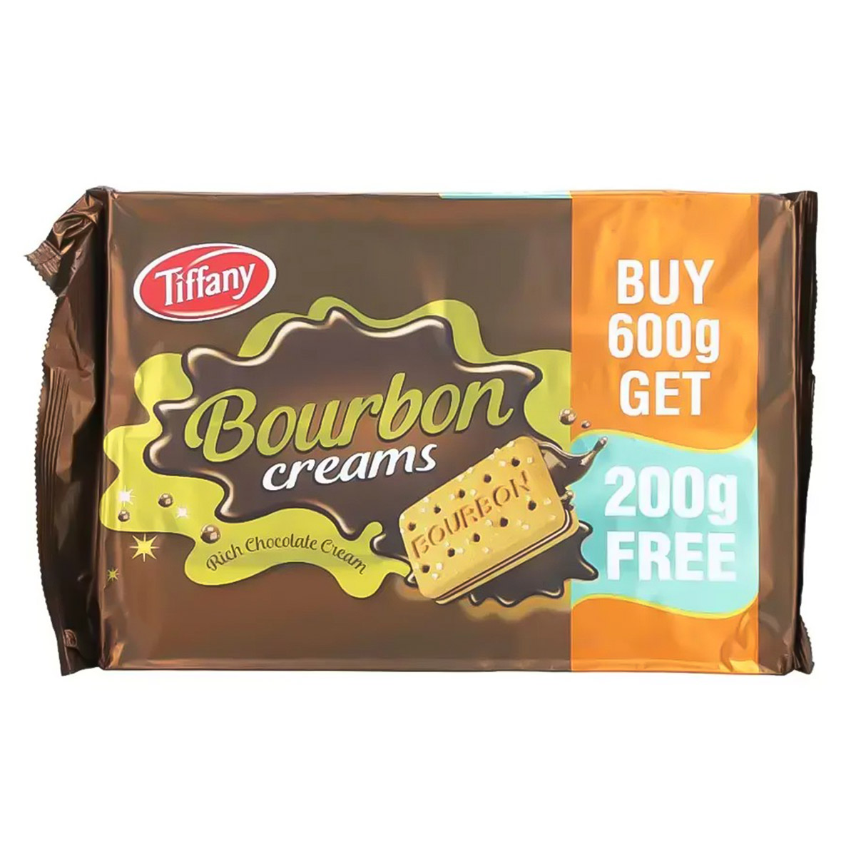 Tiffany Delights Bourbon Cream Biscuits 4x200g