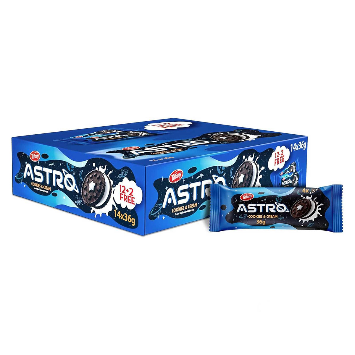 Tiffany Astro Cookies & Cream 14x36g