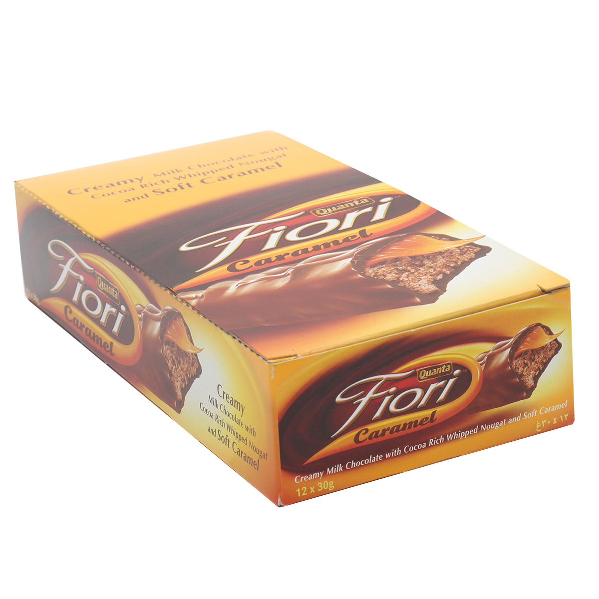 Quanta Fiori Caramel Milk Chocolate with Cocoa 12x40g