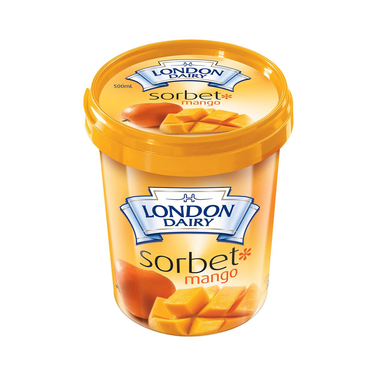 London Dairy Mango Sorbet Ice Cream Tub 500ml