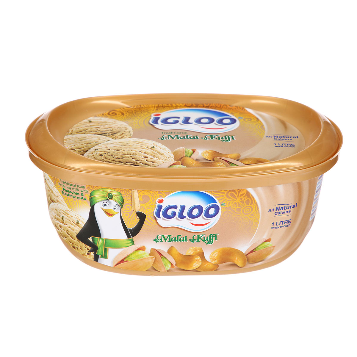 Igloo Malai Pista Ice Cream Tub 1L