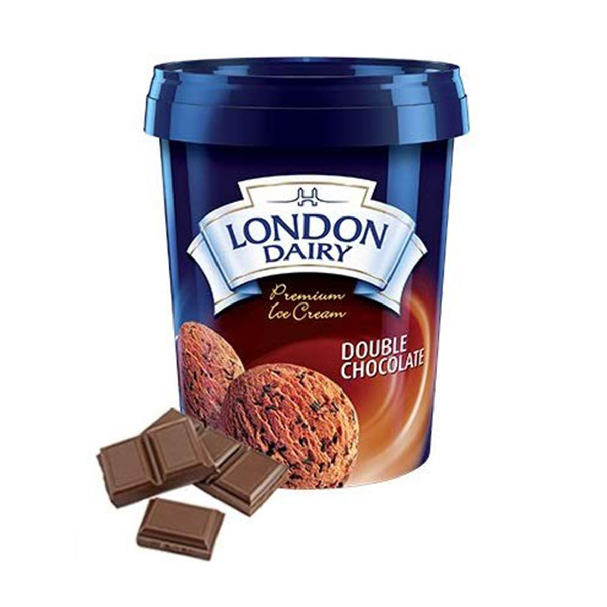 London Dairy Double Chocolate Premium Ice Cream Tub 1L