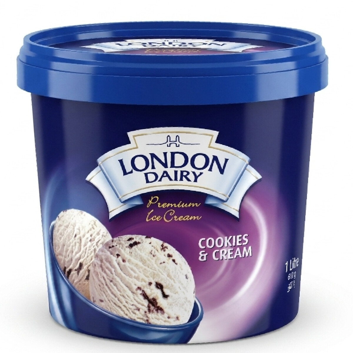 London Dairy Premium Ice Cream Cookies & 1L