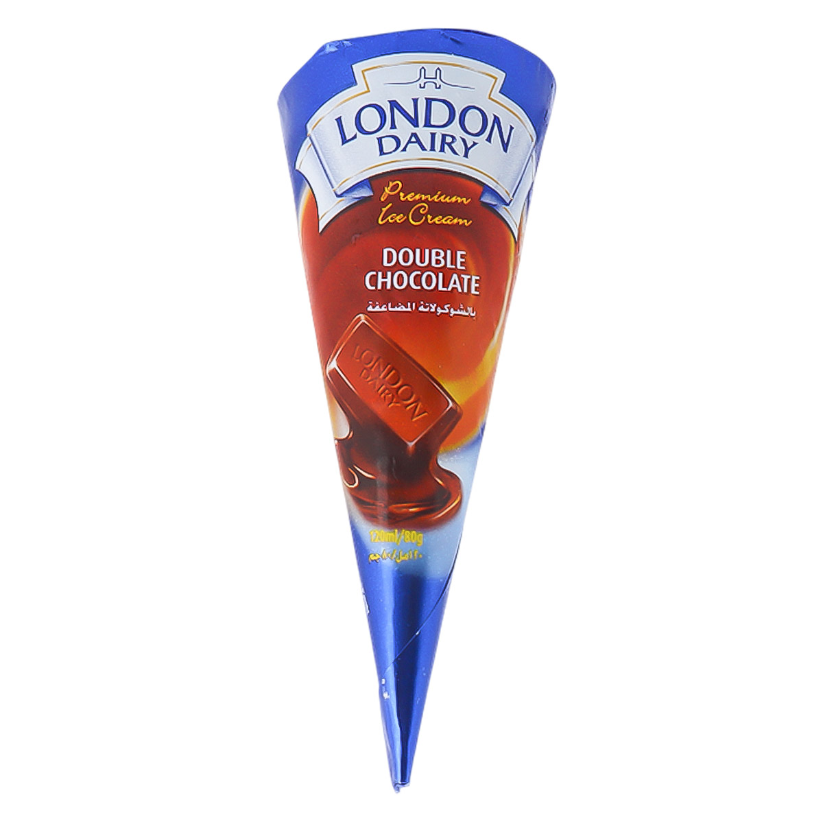 London Dairy Chocolate Cone Ice Cream 120ml