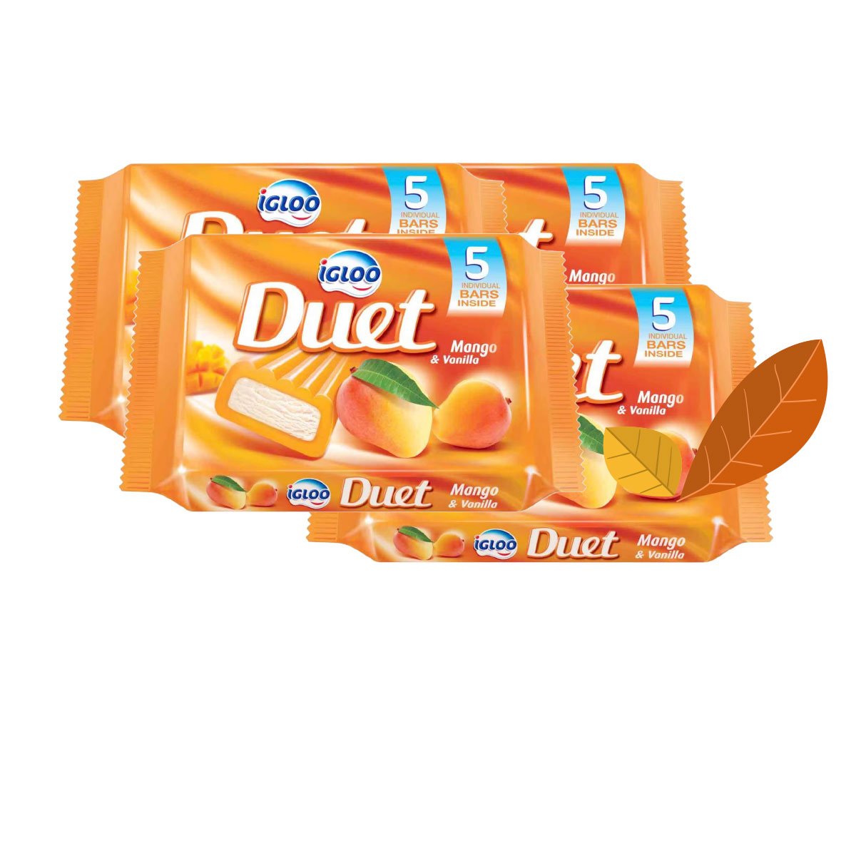 Igloo Duet Mango and Vanilla Ice Cream Bar 5x65ml