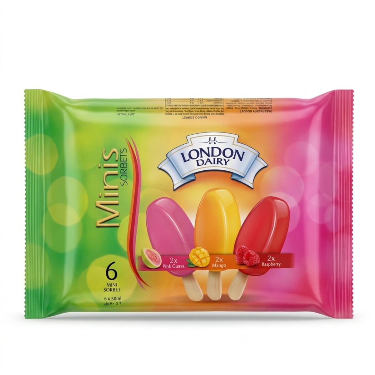 London Dairy Minis Sorbets 6x50ml