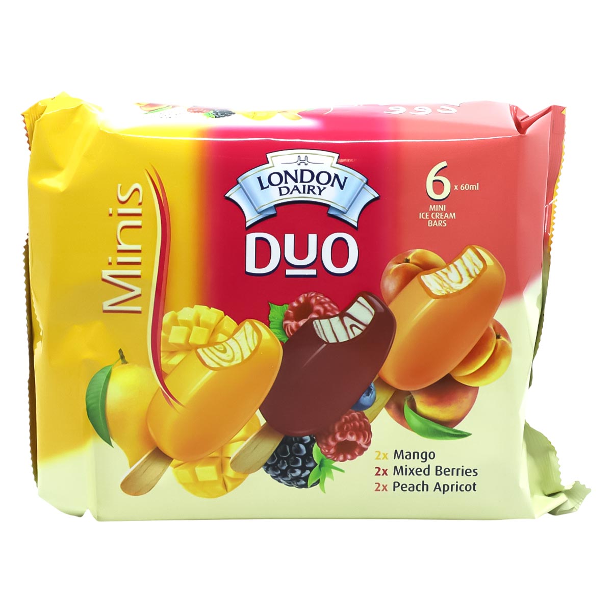 London Dairy Mini Duo Ice Cream Stick 6x60ml