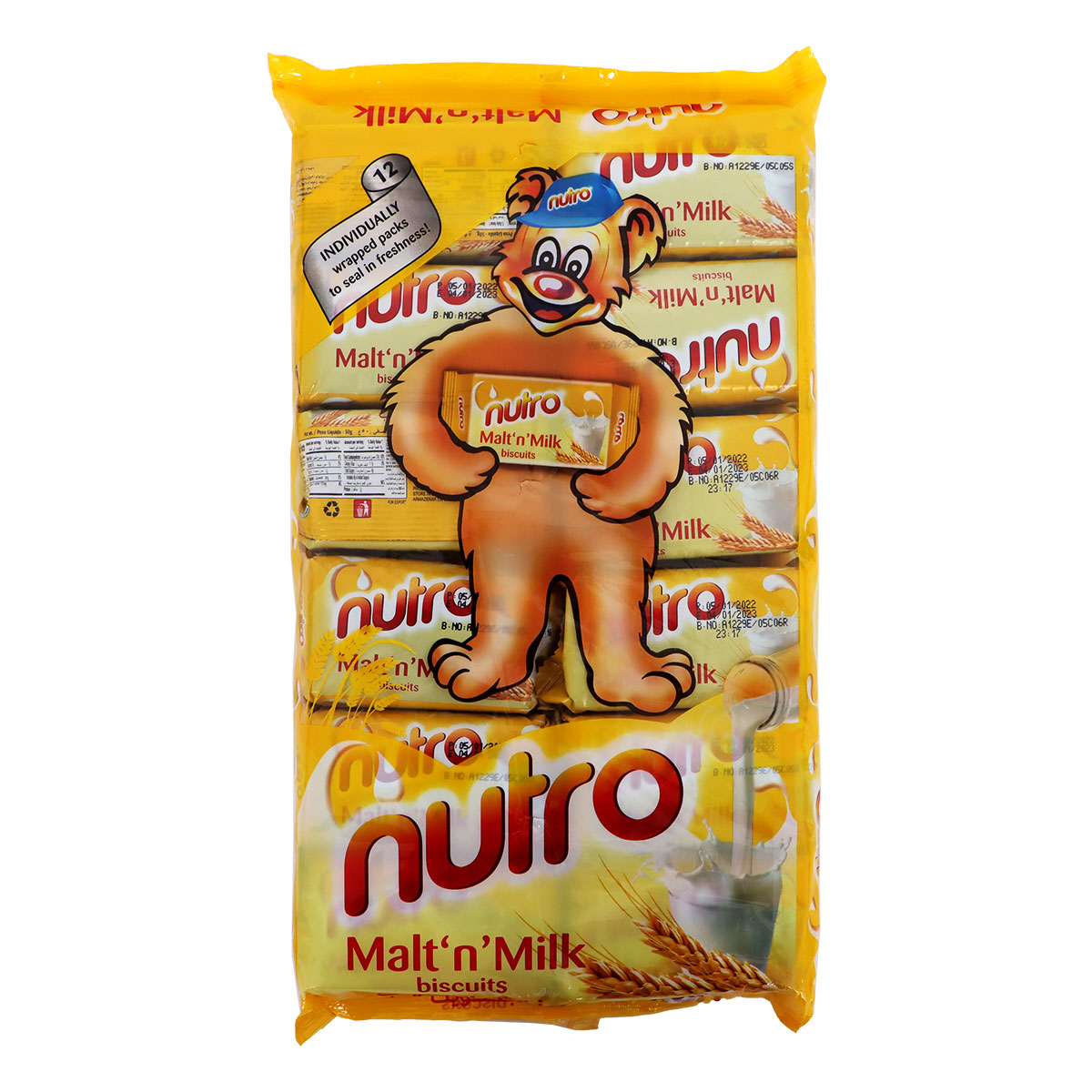Nutro Malt N Milk Biscuits 12x50g