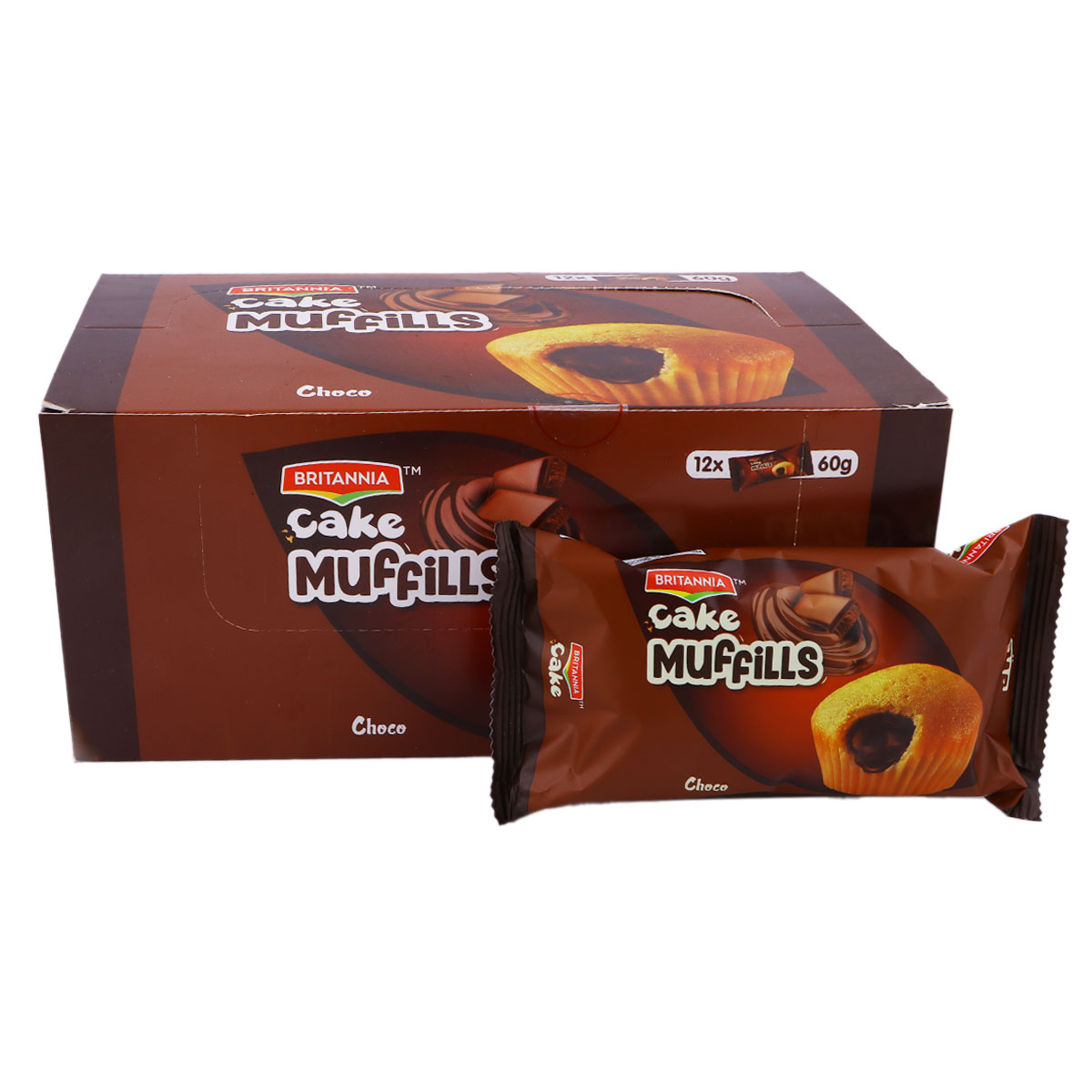Britannia Cake Muffills Choco 12x60g