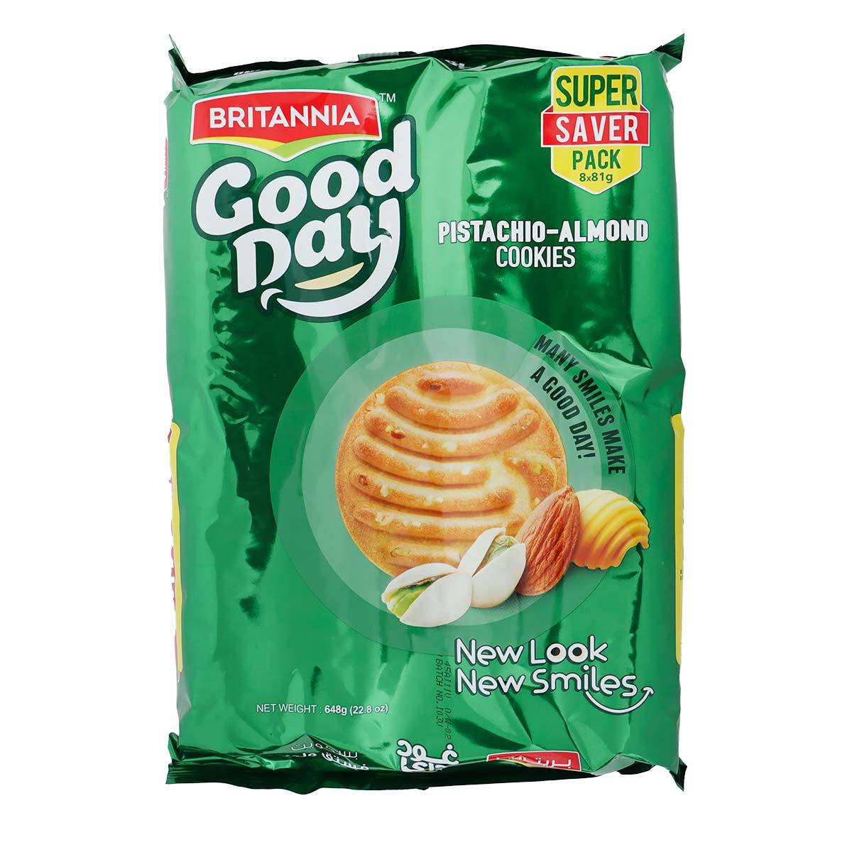 Britannia Good Day Pistachio & Almond Cookies 8x72g