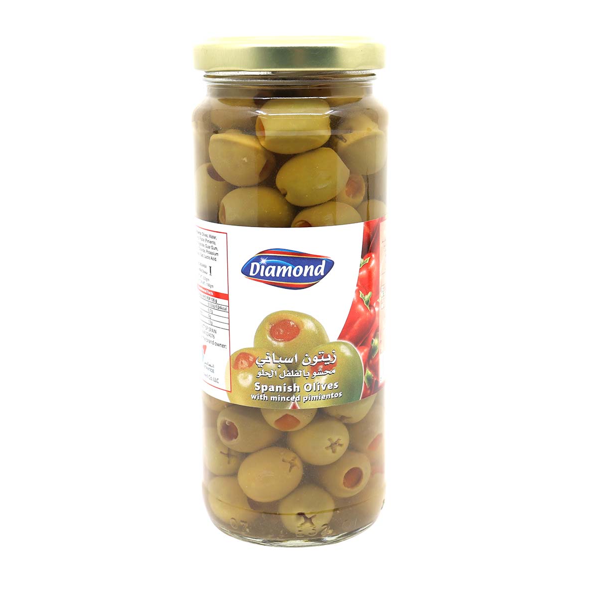 Diamond Spanish Olives With Minced Pimientos 198g