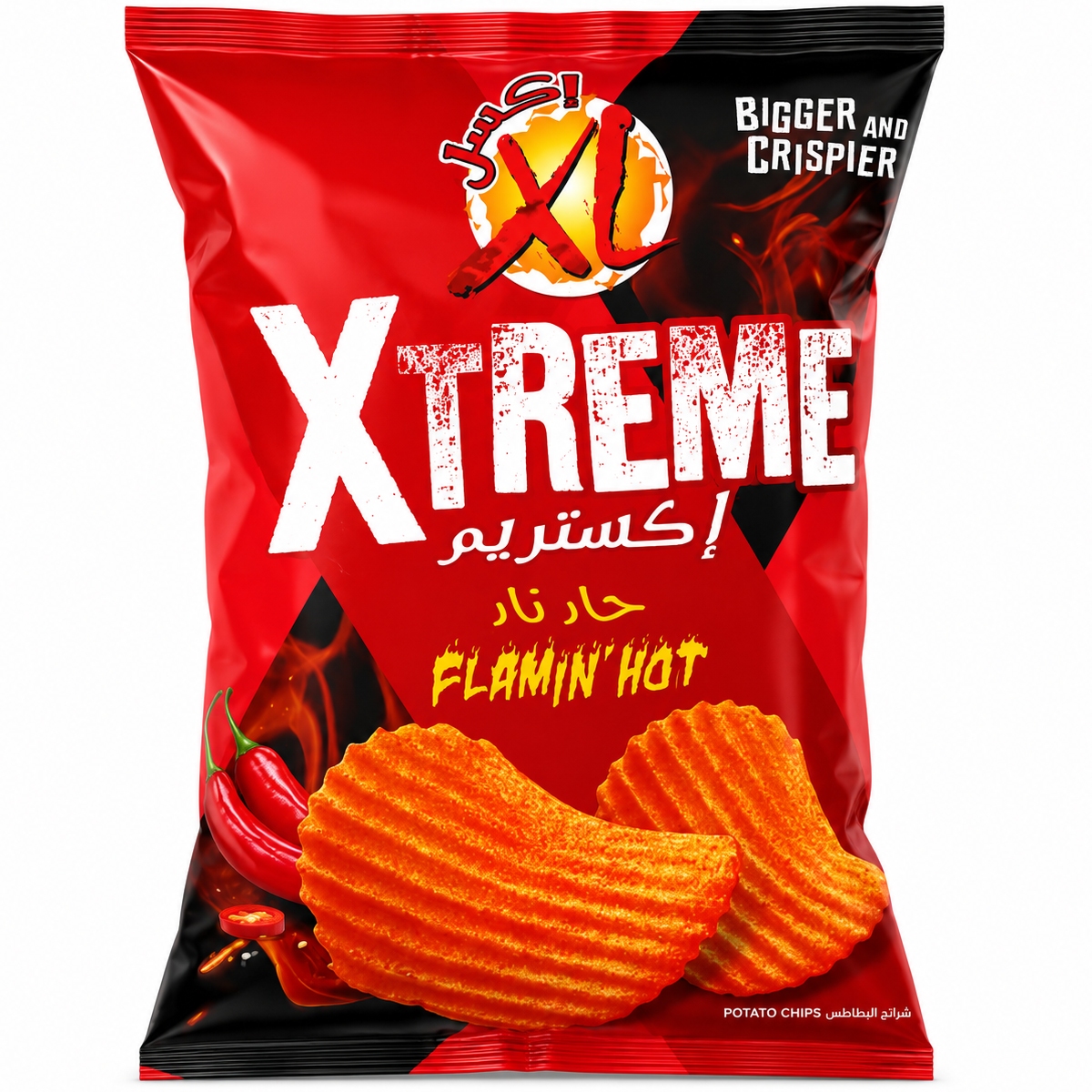 XL Xtreme Flamin' Hot Potato Chips 40g
