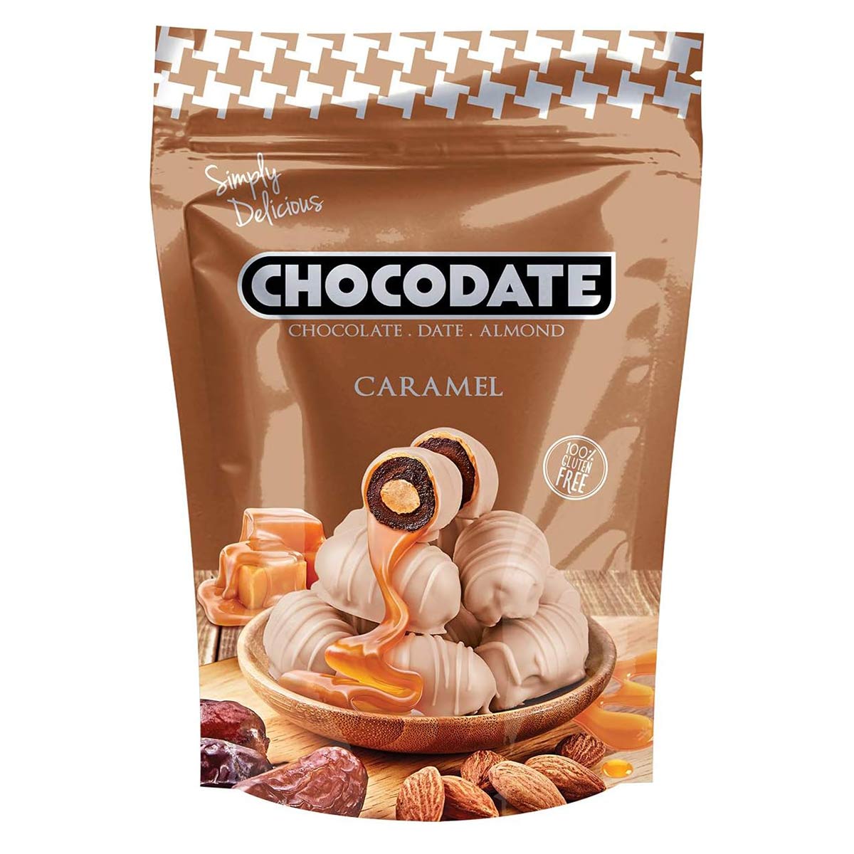 Chocodate Caramel Chocolate Pack 220g