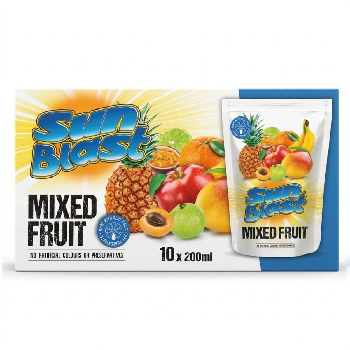 Sun Blast Mixed Fruit Drink 10x200ml