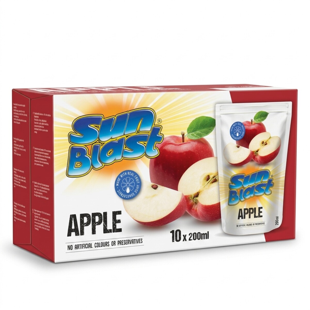 Sun Blast Apple Fruit Drink 10x200ml