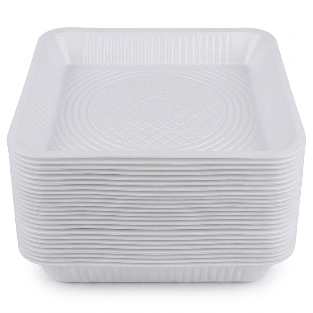 Rectangular Plastic Tray White