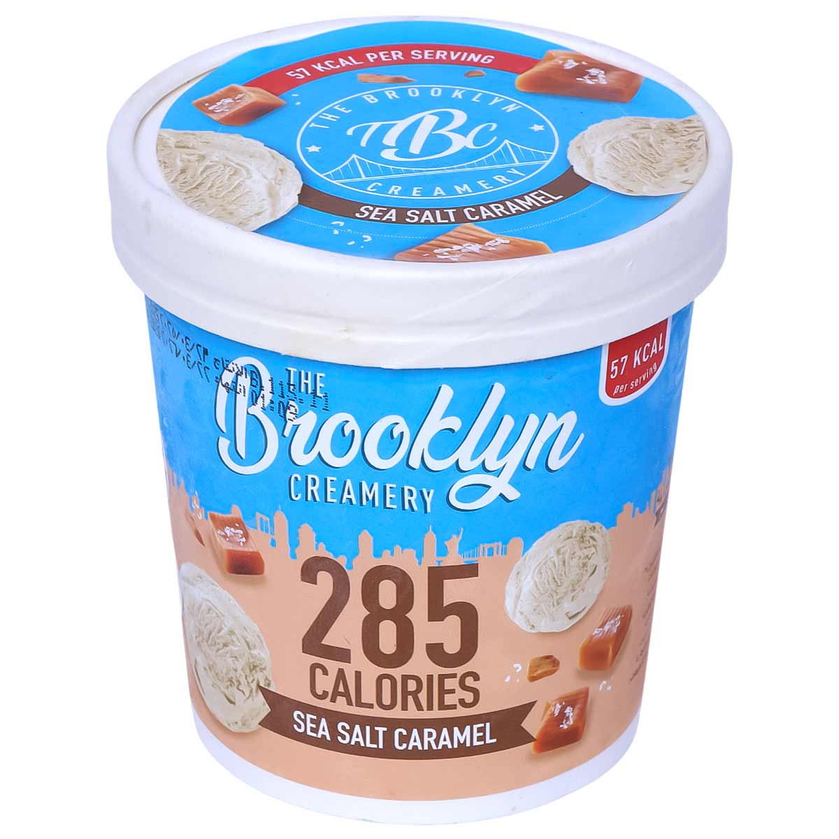 Brooklyn Low Calorie Sea Salt Caramel Ice Cream Tub 450ml